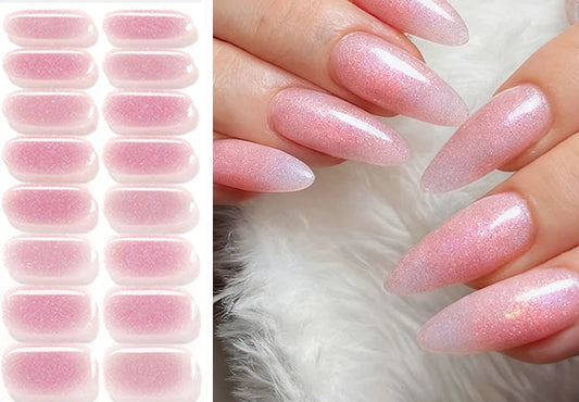 Różowa Biel Brokatowa